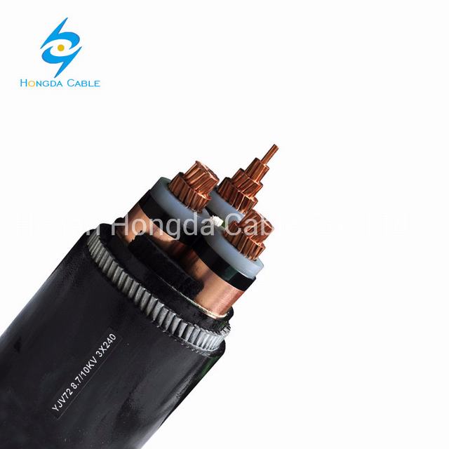 XLPE Insulated 22kv 33kv Copper Aluminum 3 Core Shielded Screened Armoured Power Cable XLPE Price
