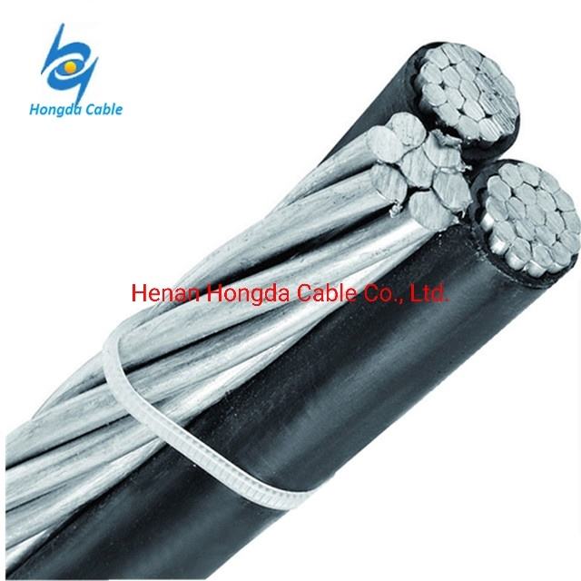 
                                 XLPE Insulated Overhead Triplex Service Drop met AAAC Conductor ABC Cable 2*35+54.6mm                            