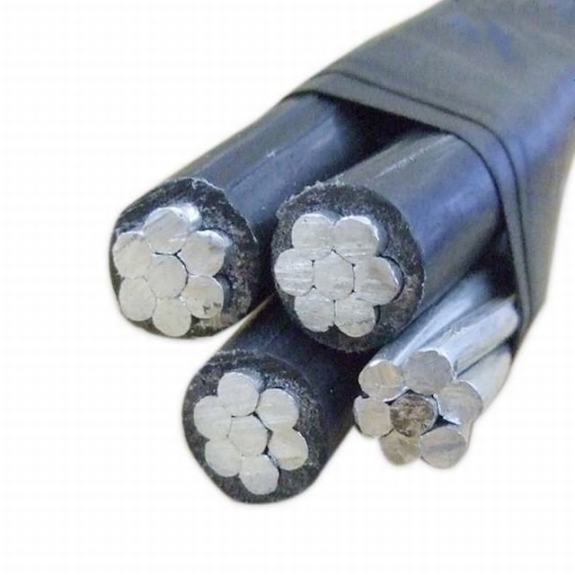  Isolés de PVC en polyéthylène réticulé les frais généraux de l'aluminium ABC Câble d'alimentation électrique