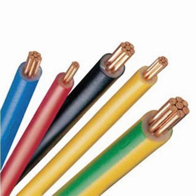  Color amarillo/verde Single Core de 6mm cable de masa de cobre