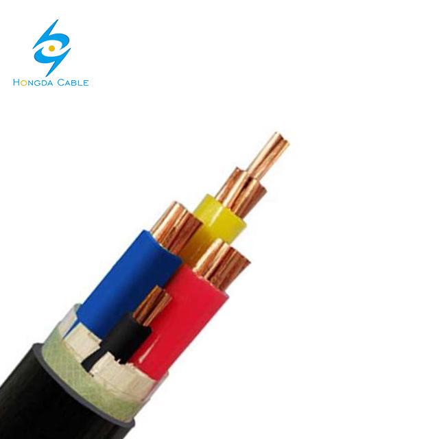 
                                 Cable de alimentación de baja tensión xlpe de 240 mm de 4 núcleos de cable blindado de cable subterráneo de precio por metro                            