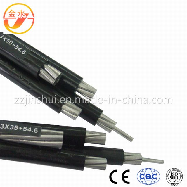  0.6/1 Kv LV Aerial Bundled Cable 3 Core Phase 50mm2 AAC 50mm2 Bare AAAC Messenger