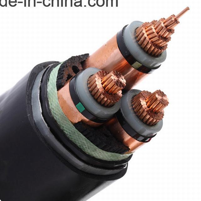 1 a 5 núcleos condutores de cobre 240mm do cabo de alimentação