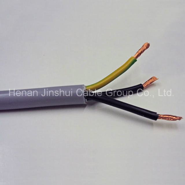  3 conducteurs en cuivre/PVC/câble d'alimentation flexible en PVC