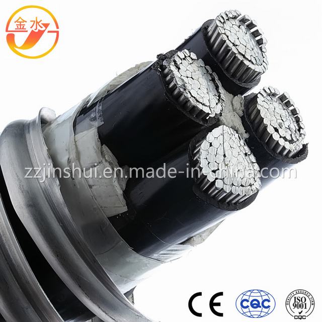 33кв XLPE изолированный кабель питания три уровня Co штампованный алюминий