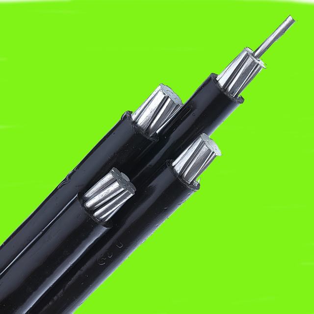  4*16mm2 XLPE/PVC IsolierLV/Hv ABC-Kabel-heißer Verkaufs-zusammengerollter obenliegender Kabel-Luftpreis