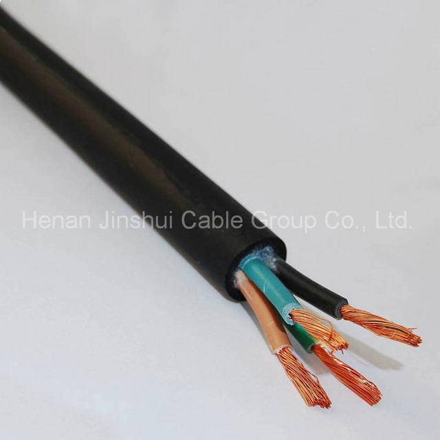  4 Core Condutor de cobre flexível cabo revestido de borracha