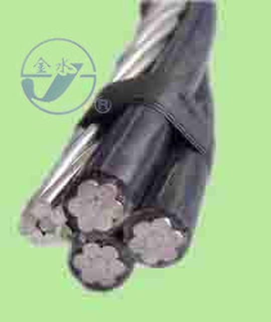  600v Ligne de transmission matériau aluminium Conducteur câble isolés en polyéthylène réticulé ABC