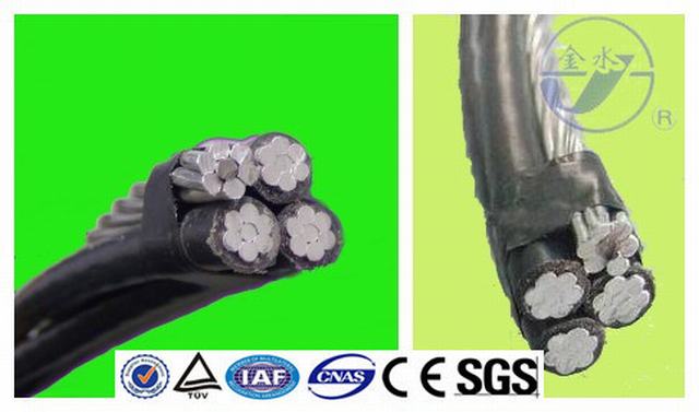  ABC-Kabel-zusammengerolltes Kabel-obenliegendes Energien-Luftkabel 3X70 mm2+54.6 mm2+16 mm2