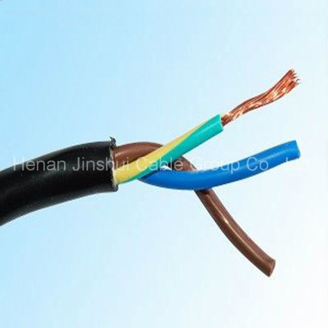  Condutores de cobre PVC flexível da bainha do cabo de 3 núcleos