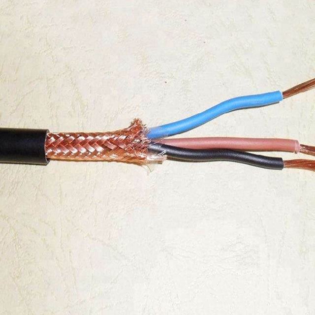  3 conducteurs de cuivre souple de câble de puissance blindées
