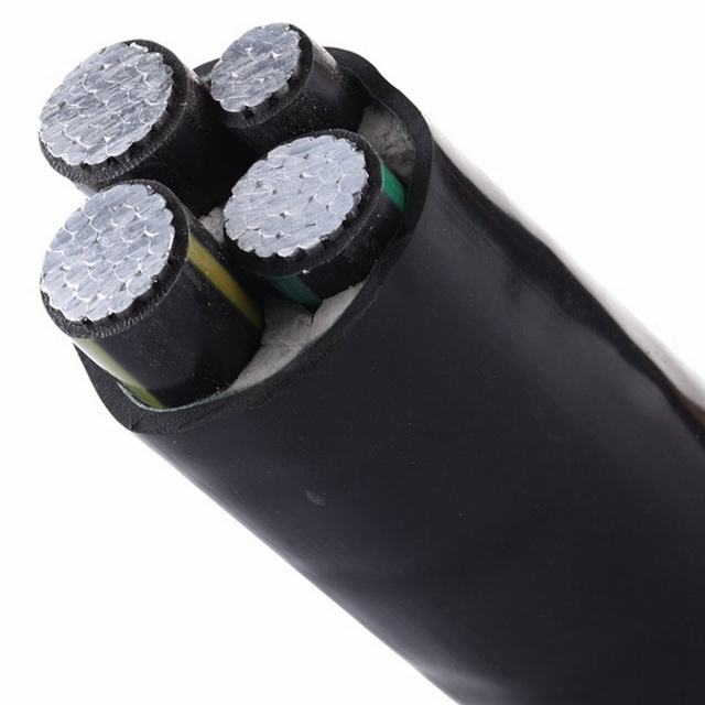 Quatre coeurs conducteur aluminium 400mm2 Câble de polyéthylène réticulé