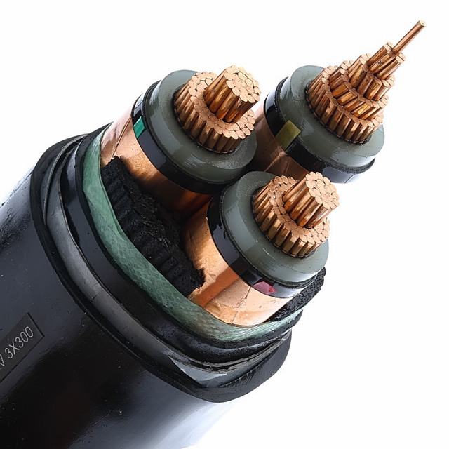  Бесплатный образец 3core 240мм2 медный проводник XLPE изоляцией бронированные 33кв Сечение электрического кабеля