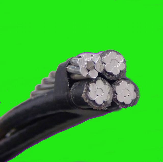  Высокое качество низкое напряжение питания антенны витой кабель ABC PE/PVC/XLPE изоляцией пучками Quadruplex антенного кабеля