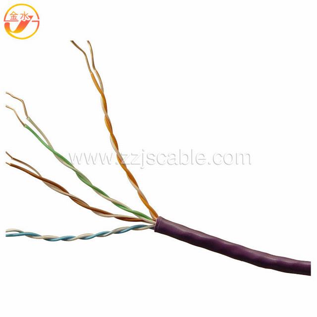  Kupfernes Kabel-Vernetzungs-Kabel des LAN-Kabel-Cat5e 99.999%