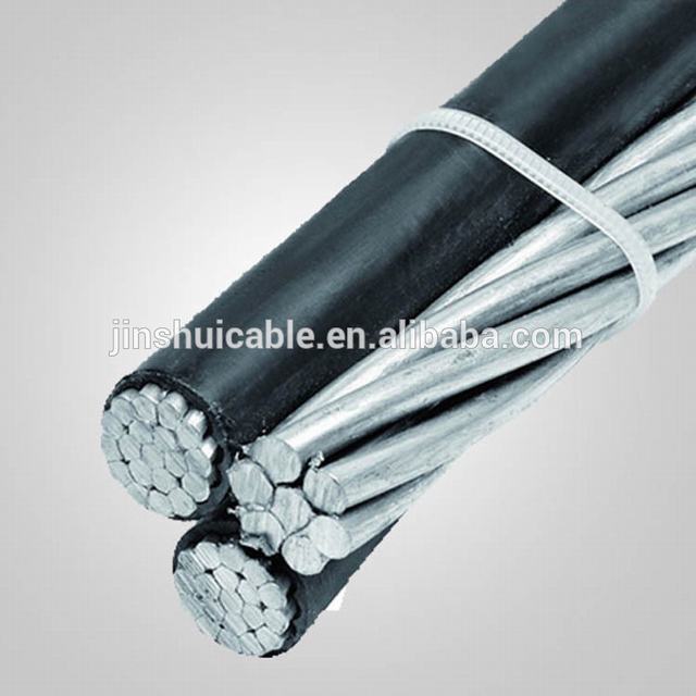  LV en aluminium/polyéthylène réticulé Câble antenne Triplex Bundle