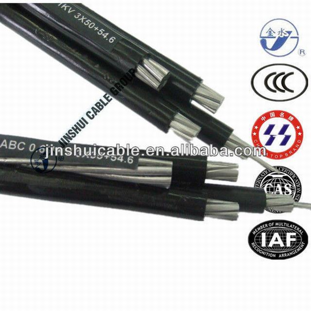 Low Voltage 0.6/1kv NFC 33-209 Cable Aerial Bundled Cable Overhead