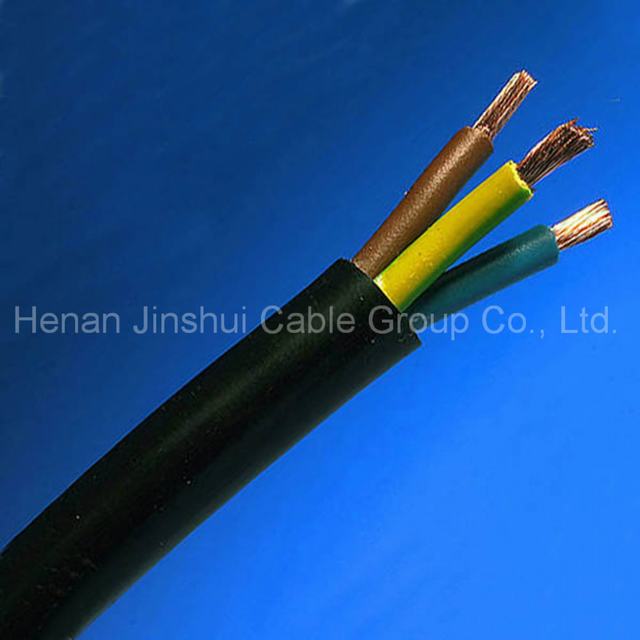  Проводник из бескислородной меди с низким напряжением 3 Core гибкие резиновые кабель