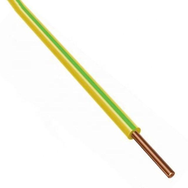  Пвх изолированных медных желтый зеленый заземляющий кабель
